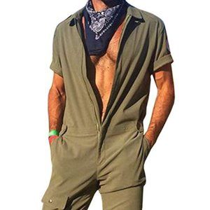 Romper Jumpsuit One Piece Short Sleeve Shorts